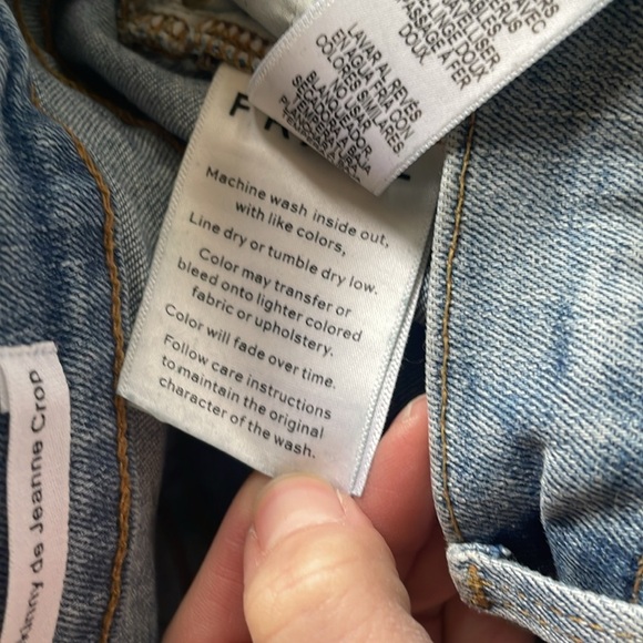 Frame Denim Women's Le Skinny De Jeanne Crop Blue Jeans - Picture 12 of 14